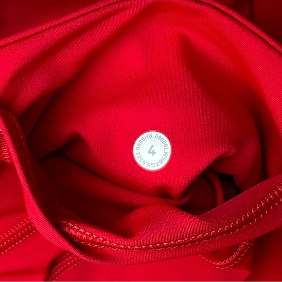 Lululemon Fast & Free 7/8 Tight II Non-Reflective Nulux 25" Dark Red W5BXQS SZ 4 - Picture 11 of 13